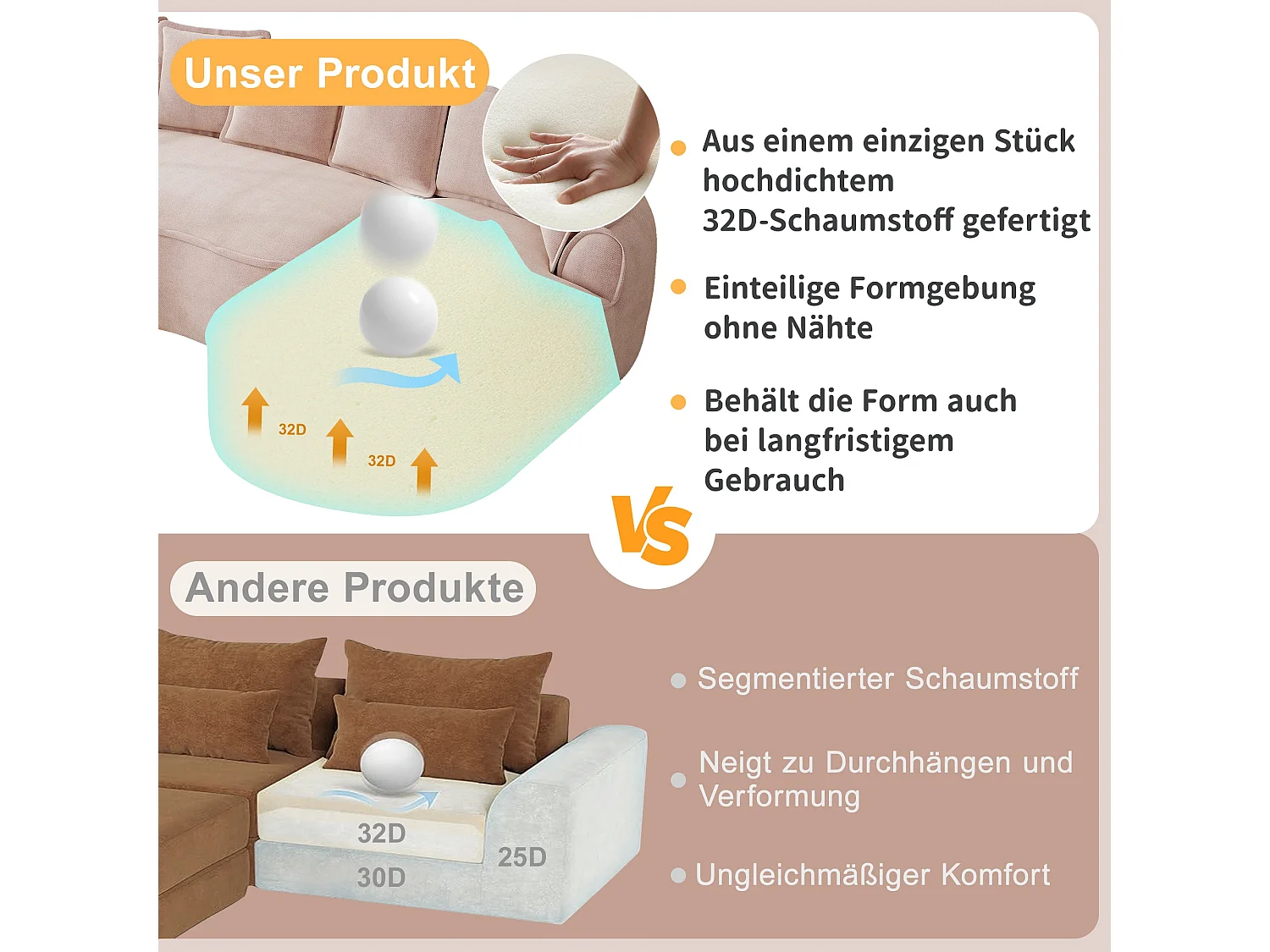 Canapé d'angle modulable tissu chenille rose sans cadre 252x164cm