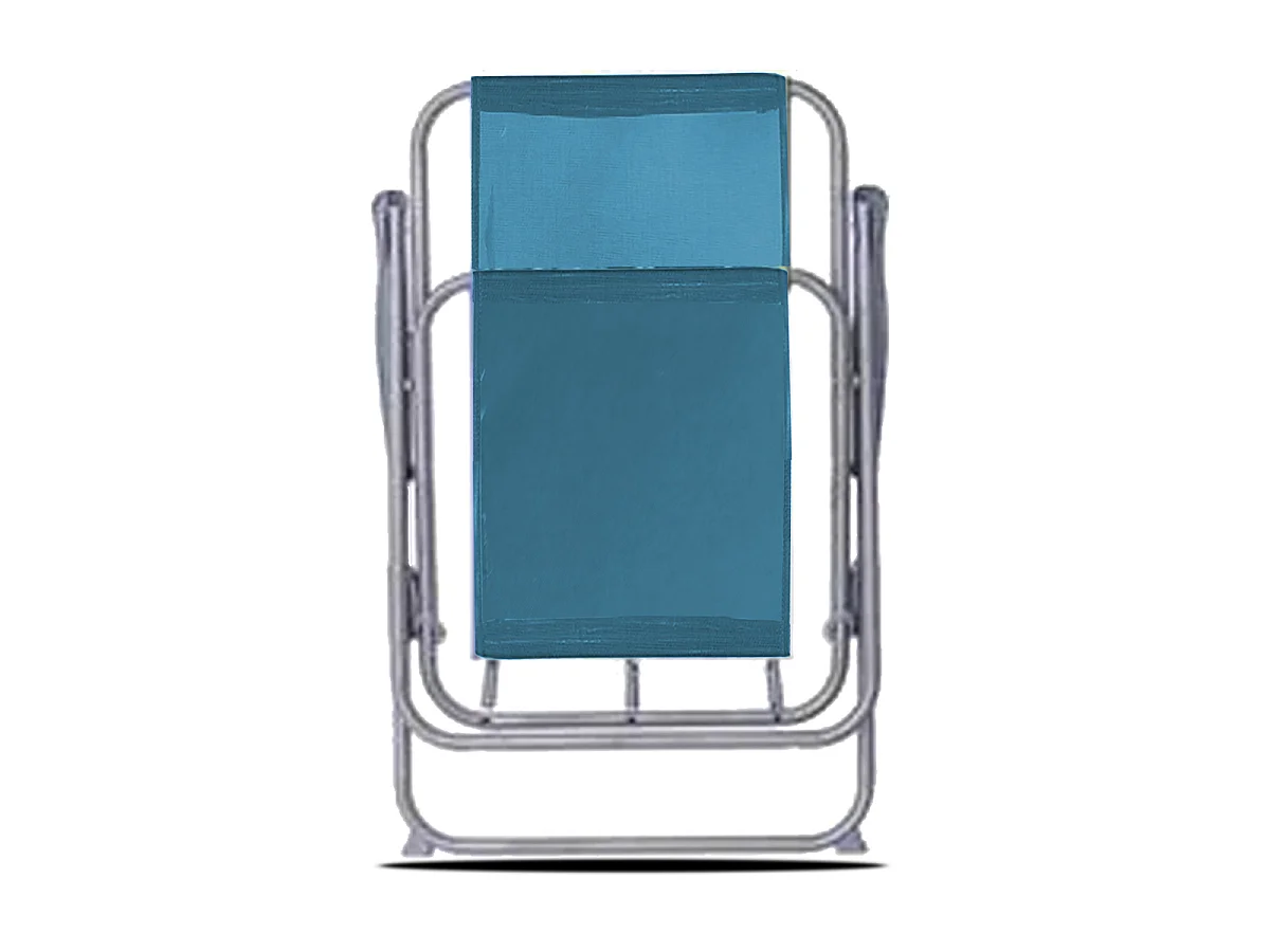 Lot de 4 Chaises Pliante pour Camping de plage,Chaise de plage Portable,bleu pétrole-Longueur 43 x Profondeur 52 x Hauteur 74 cm