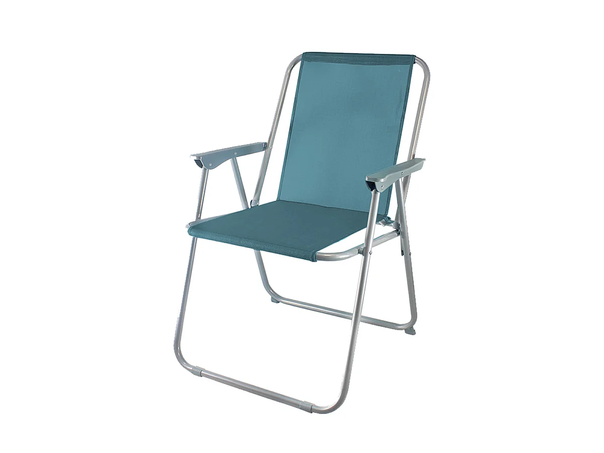 Lot de 4 Chaises Pliante pour Camping de plage, Chaise de plage Portable,turquoire - Longueur 43 x Profondeur 52 x Hauteur 74 cm