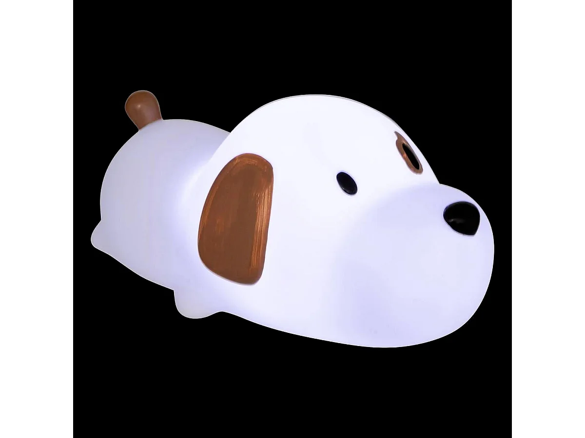 Veilleuse Enfant Chien "Scott" 15cm Blanc