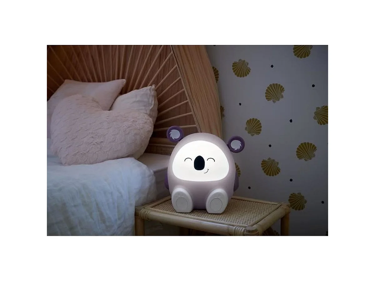 Enceinte lumineuse & veilleuse koala - Bluetooth 5.0, 15W, minuterie, Batterie USB-C