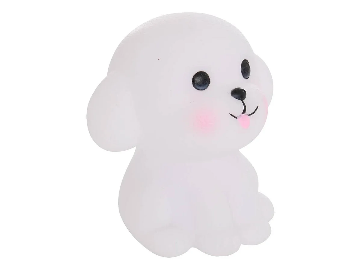 Veilleuse Enfant Chien "Softy" 9cm Blanc