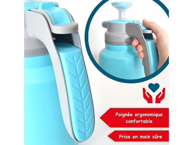 Pulvérisateur à pression 1,5L Buse réglable lance 18cm
