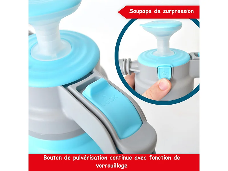 Pulvérisateur à pression 1,5L Buse réglable lance 18cm