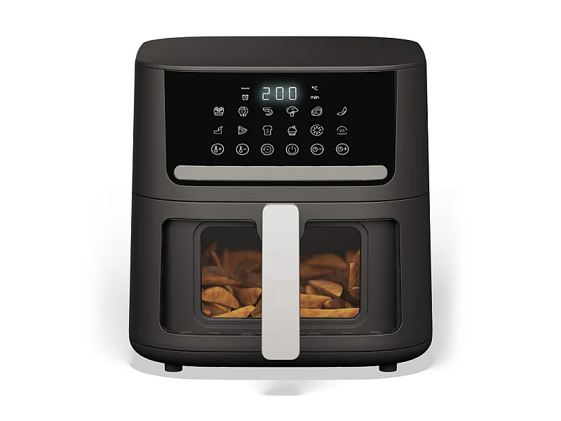 Air fryer Friteuse XL sans huile à air chaud 6,5L 12 programmes 1600W