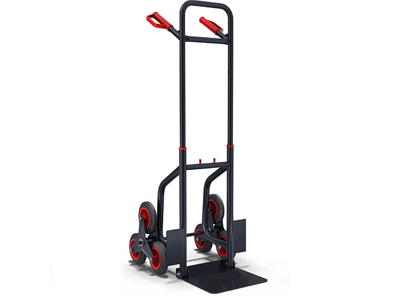 Diable pliable Chariot de transport charge max.150kg monte escalier cadre en acier