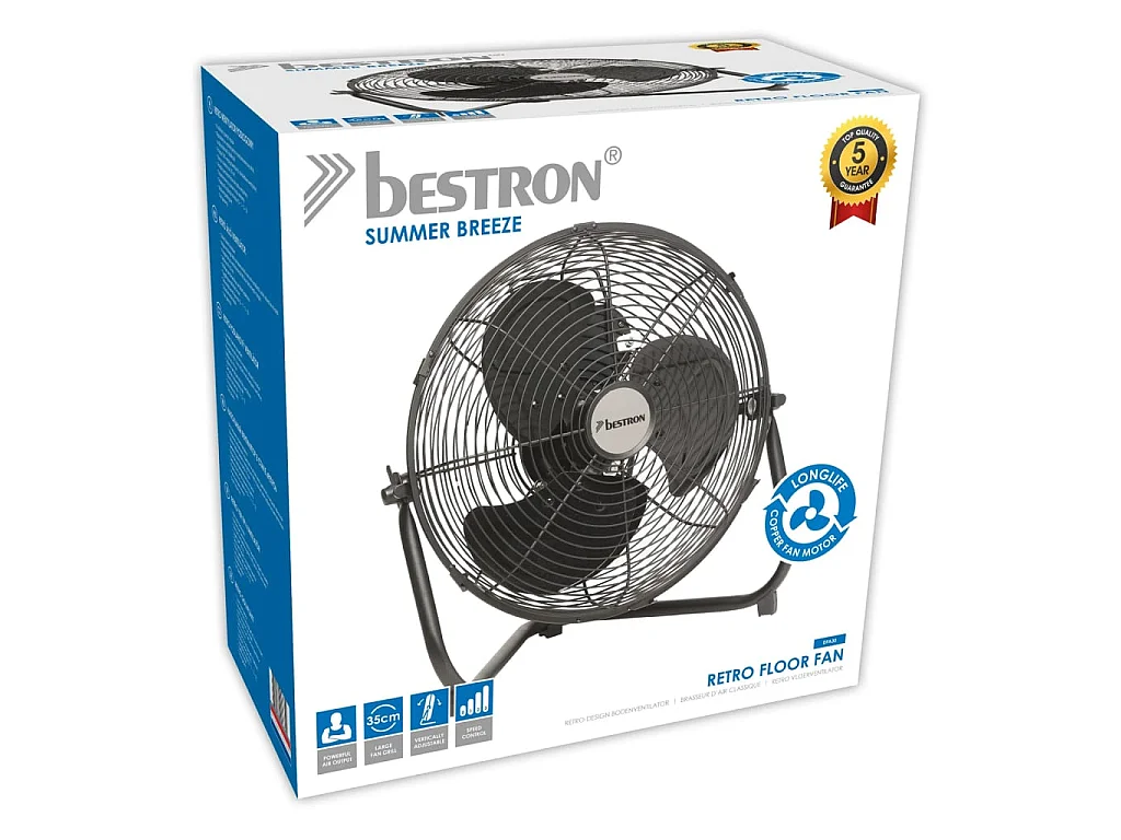 Ventilateur industriel noir 35 cm 55 W  DFA30