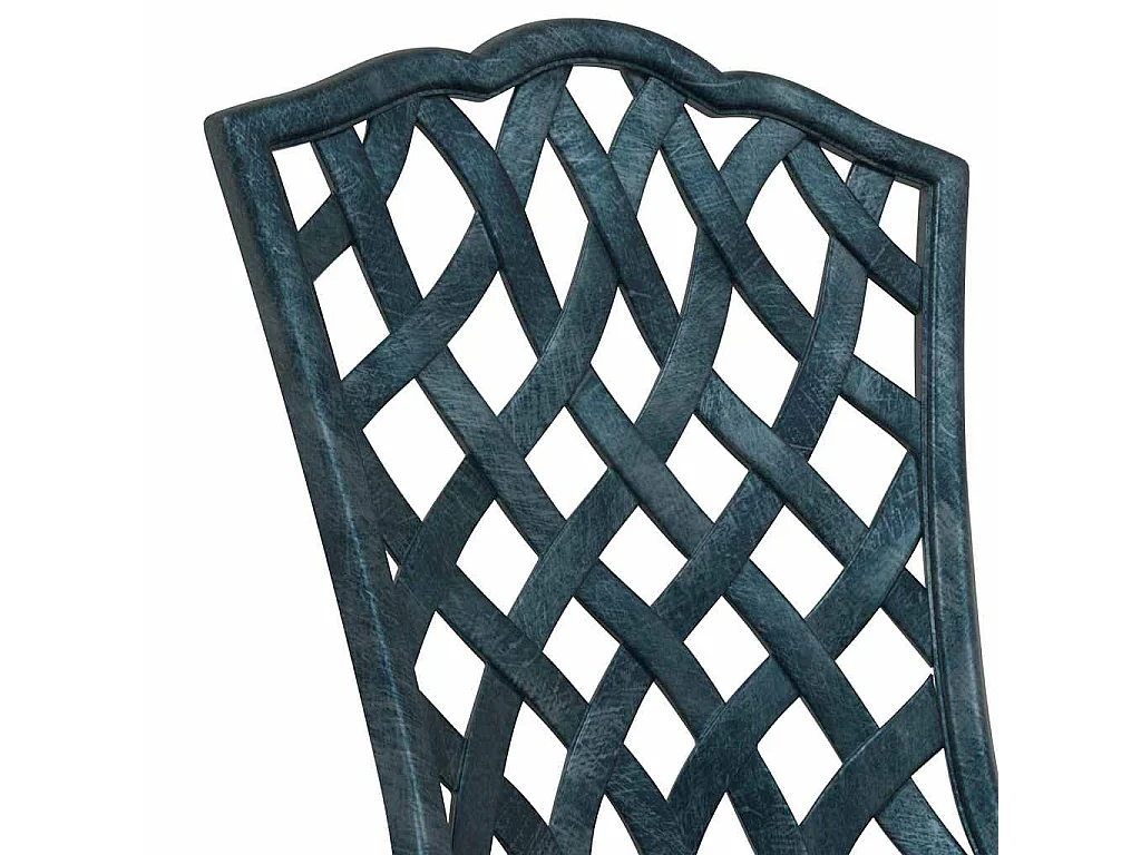 Juego Bistro de Jardín 3 piezas Verde Aluminio