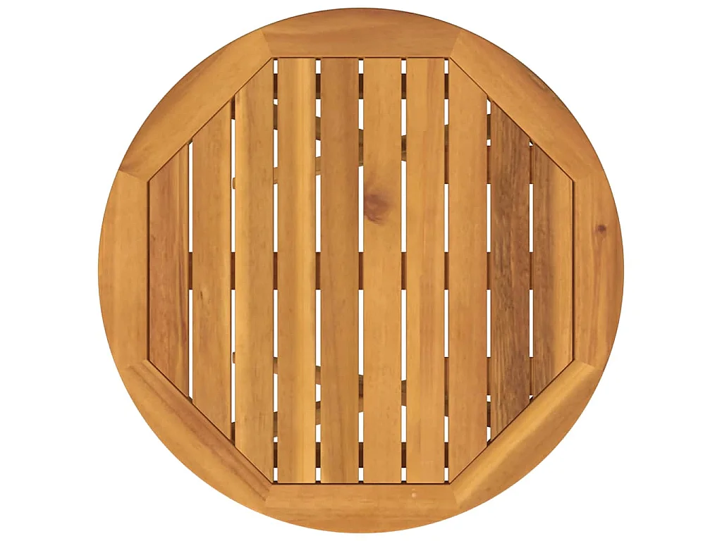 Juego Bistro de Jardín 3 piezas Marrón madera maciza de acacia