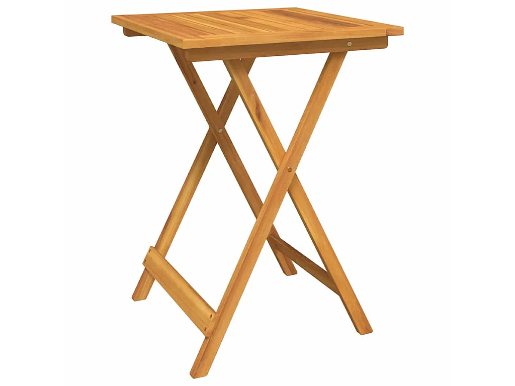 Juego Bistro de Jardín 3 piezas Marrón madera maciza de acacia