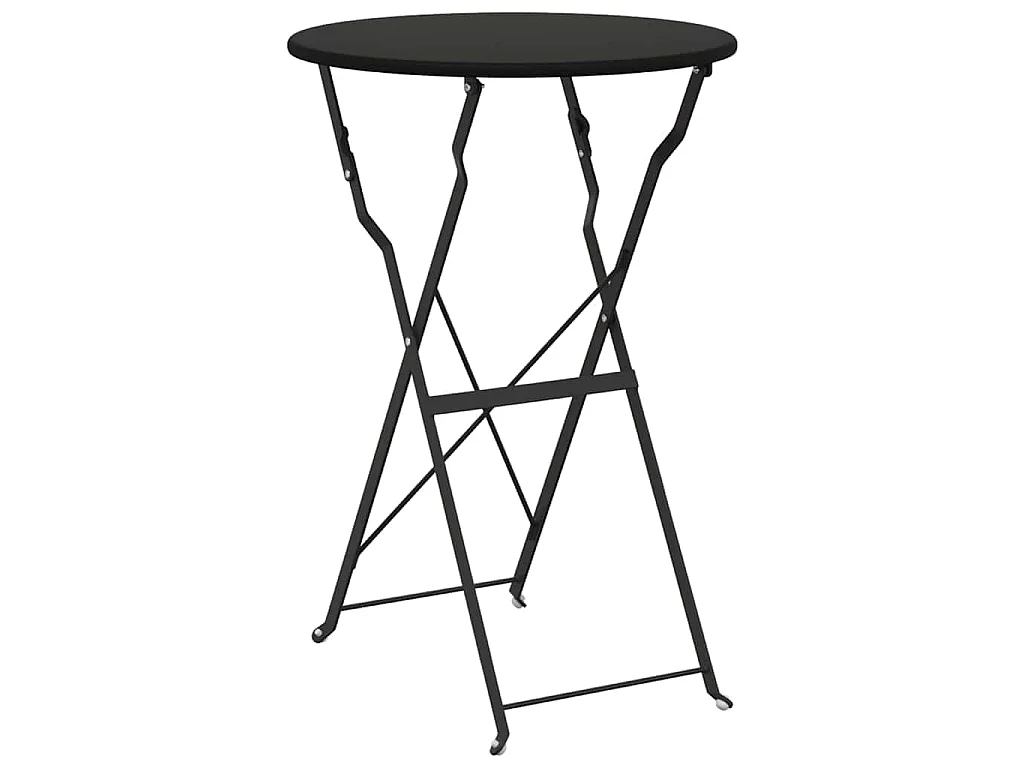 Conjunto de Bistro Plegable 3 piezas Antracita Acero