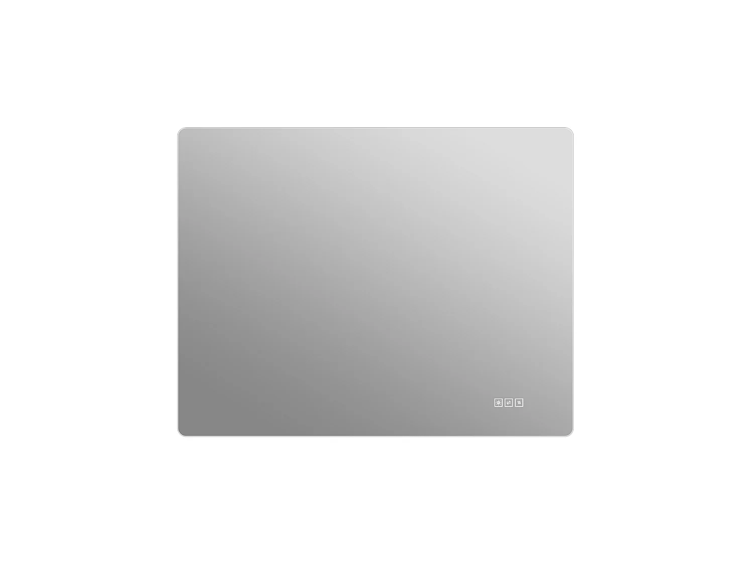 Specchio da bagno a LED 70×90 cm – Intensità regolabile tramite comando touch e funzione antiappannamento