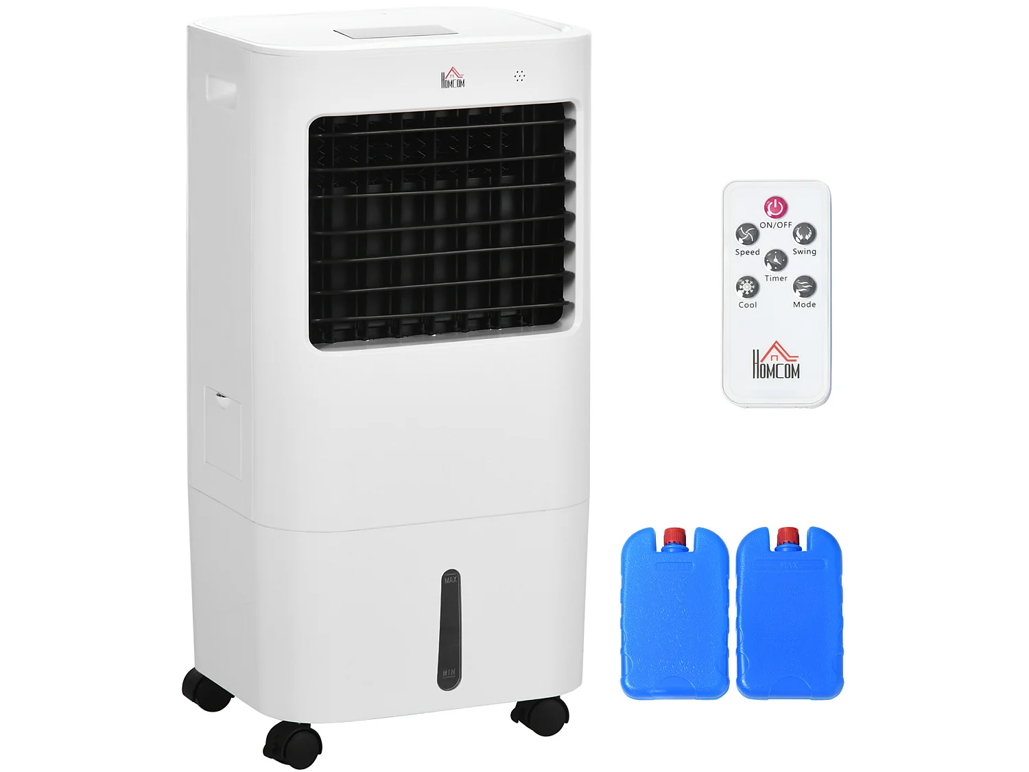 Climatiseur Mobile 15L 3-en-1 blanc avec minuterie 8 h et télécommande
