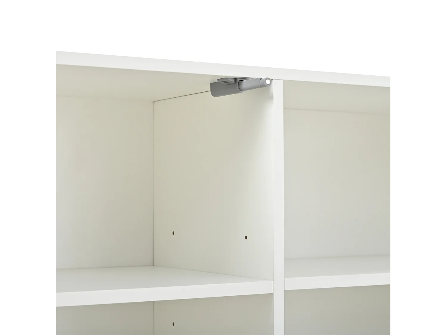 Buffet de salon 160 x 35 x 60 cm à 3 portes - Blanc finition brillante