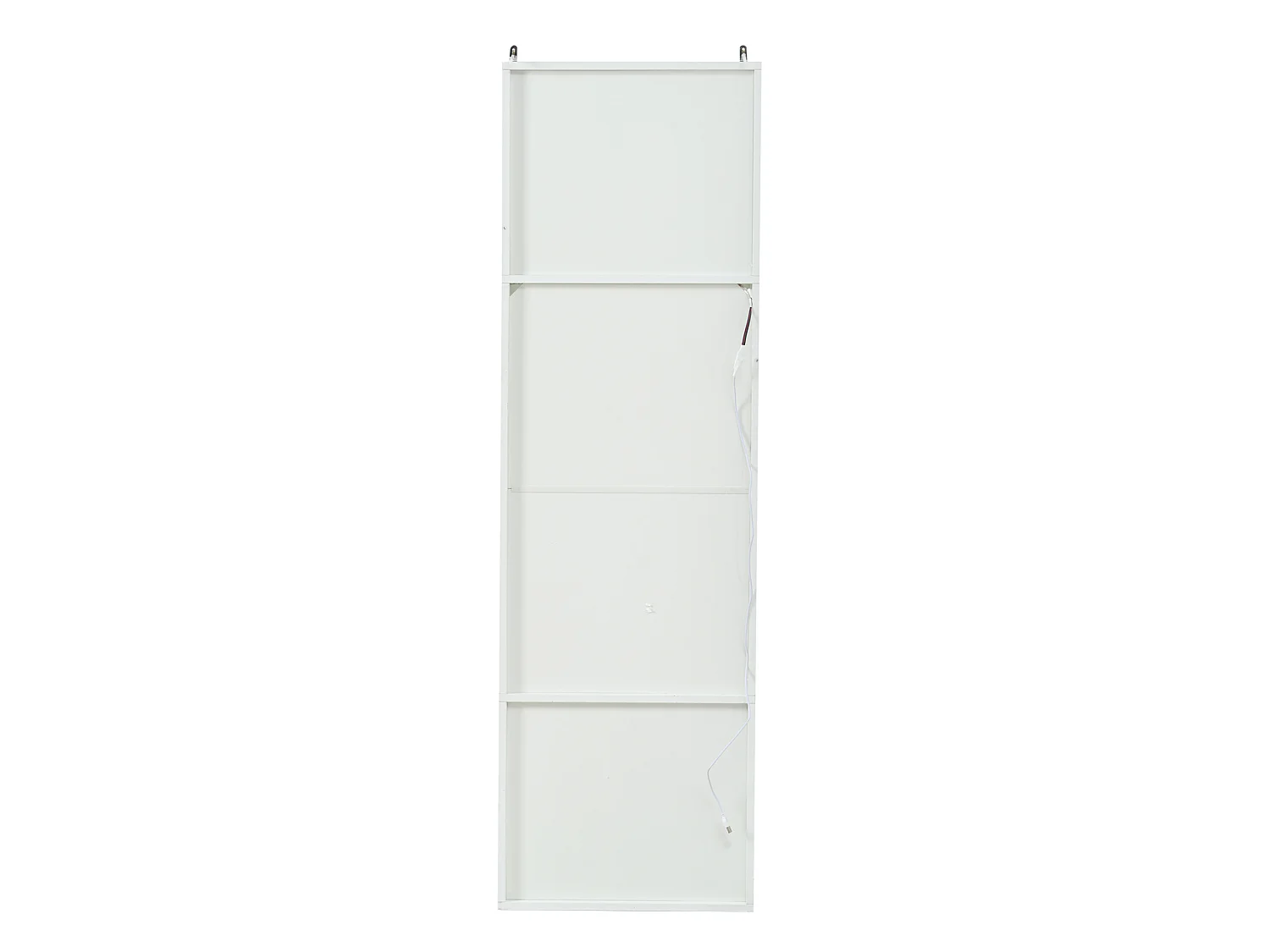 Vitrine blanche laquée 50 x 35 x 165 cm avec porte verre et LED