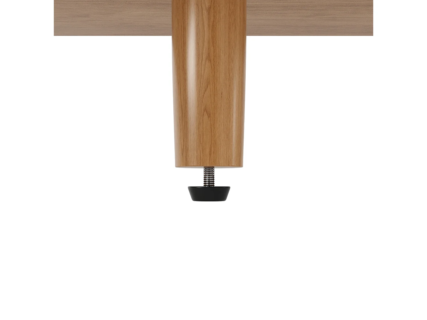 Buffet de cuisine avec portes coulissantes et 3 tiroirs en aspec rotin - Naturel clair
