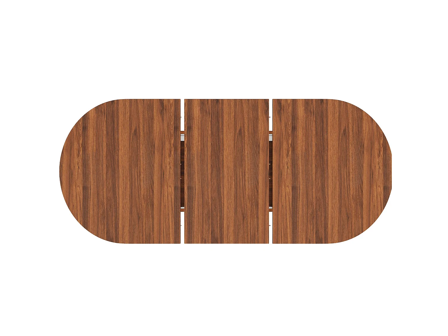 Table à manger extensible 80x120-160 cm avec rangement caché - Marron foncé