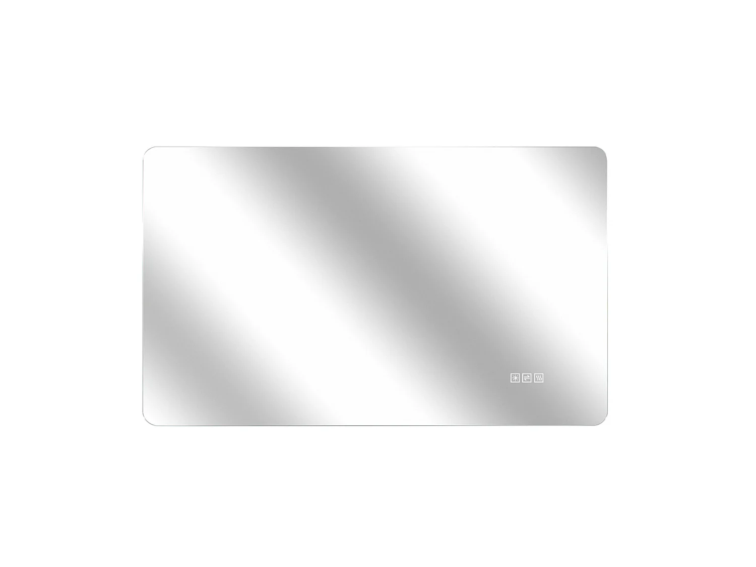 Miroir de salle de bain LED 60 x 120 cm avec antibuée et 3 couleurs de lumière