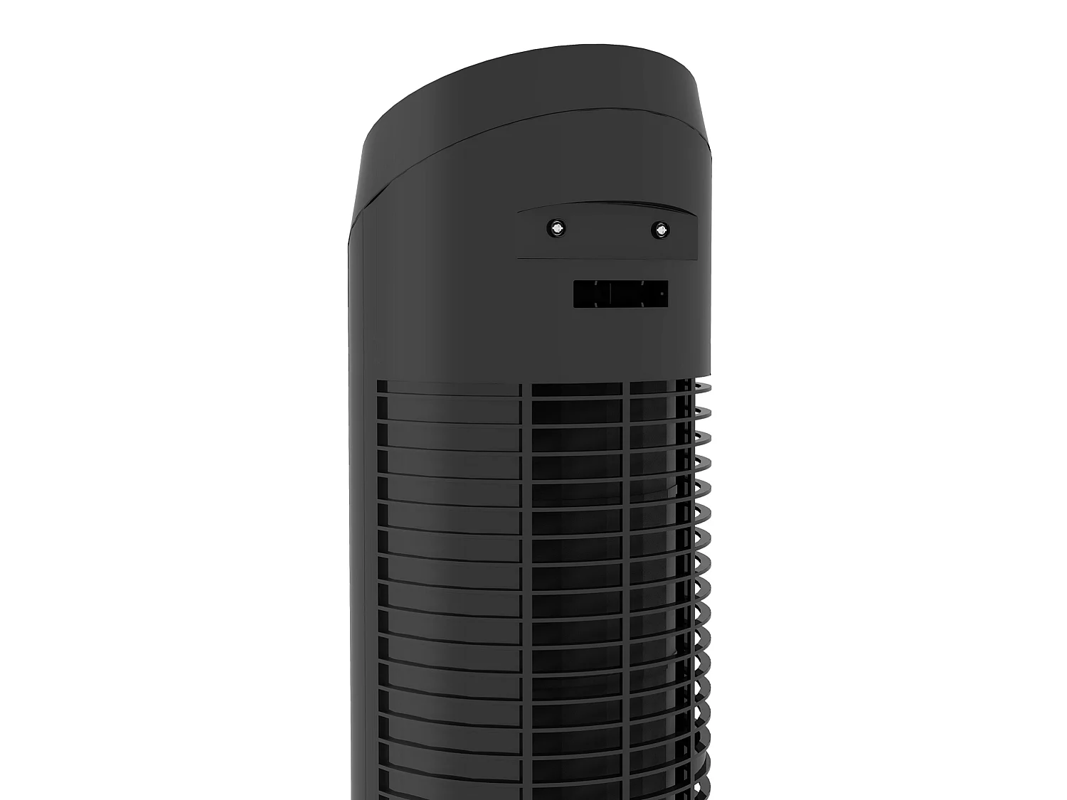 Stille torenventilator van 45 W, Ø27 x H75 cm, met 3 snelheden en 70° zwenking - Zwart