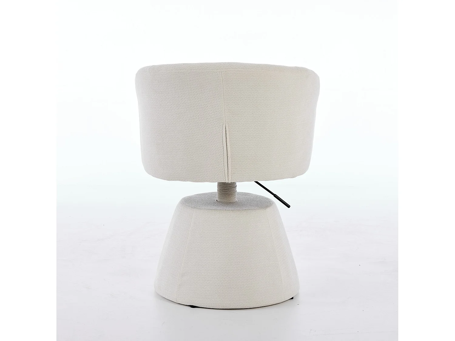 In hoogte verstelbare draaistoel - Chenille stof - Beige