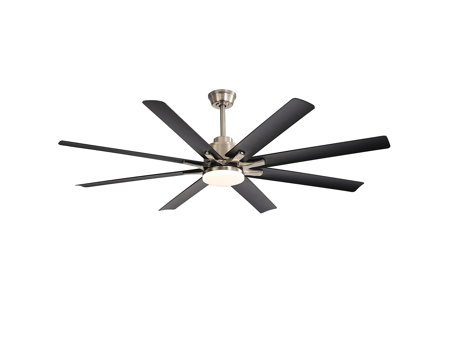 Ventilateur de plafond avec lumière, télécommande et 8 pales en ABS - Pour chambre et aux salon