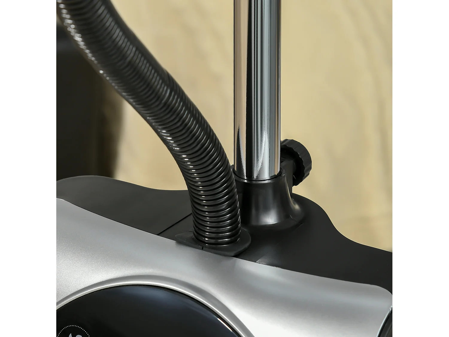 Ventilateur brumisateur sur pied 90W noir avec 3 vitesses , réservoir d'eau de 3,1 L et roulettes