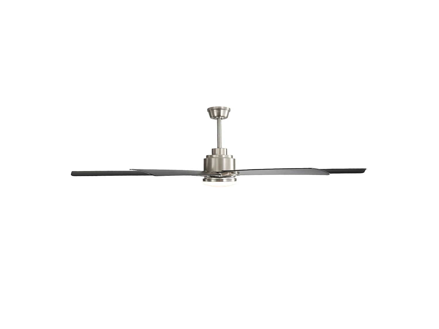Ventilateur de plafond intelligent 168 cm avec 8 pales, éclairage LED à intensité variable et 6 vitesses (réversible)