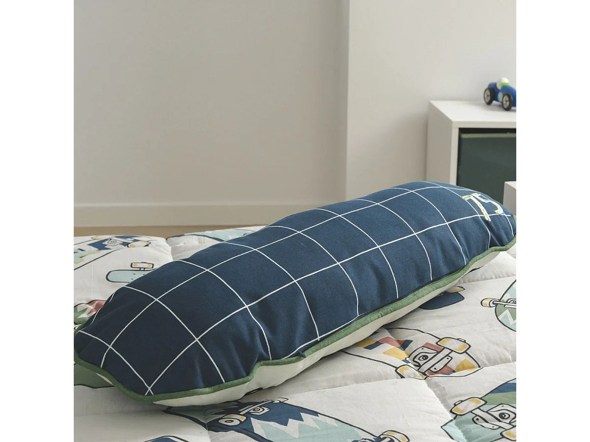 Coussin Déhoussable coton motif et forme skateboard - STREET