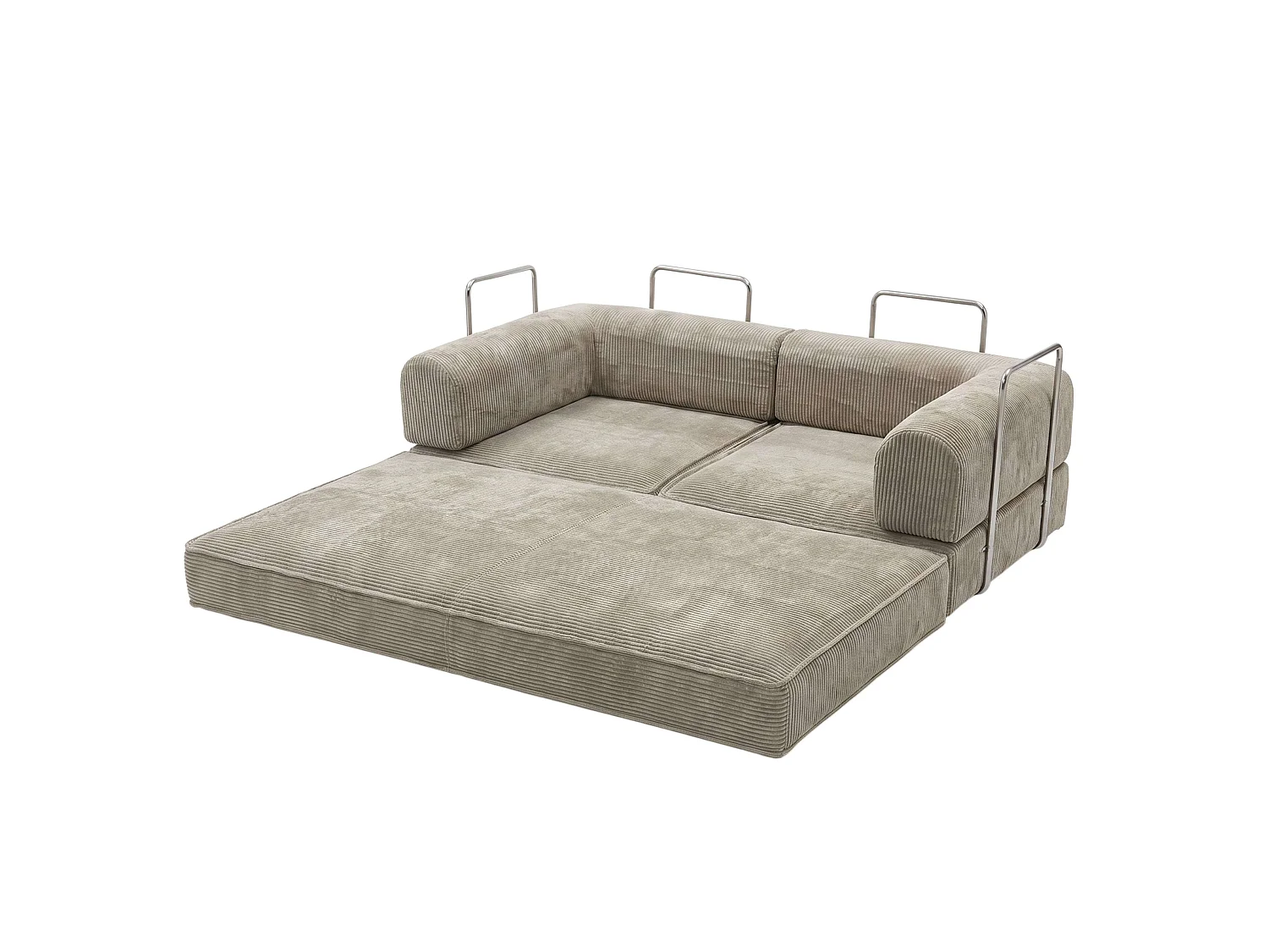 Sofá cama Nest 2 plazas Beige pana 182 cm