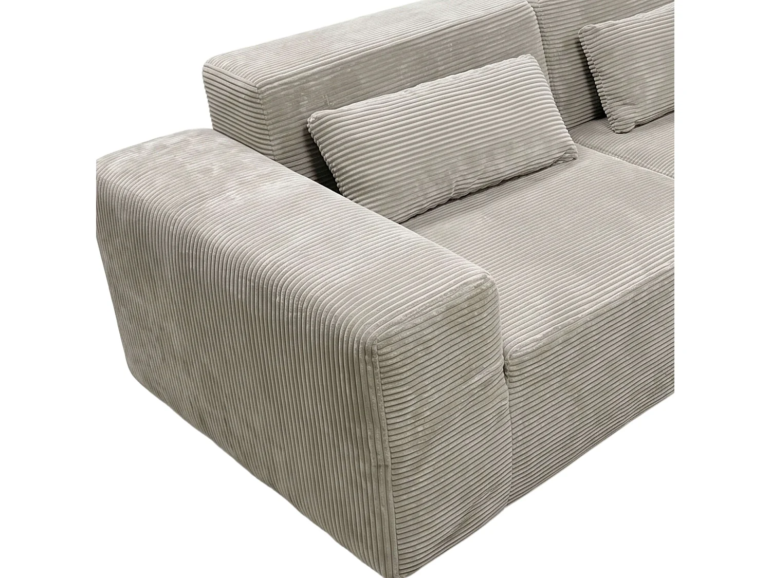 Sofá modular Horizon de 3 lugares, bege, densidade da espuma 307 cm