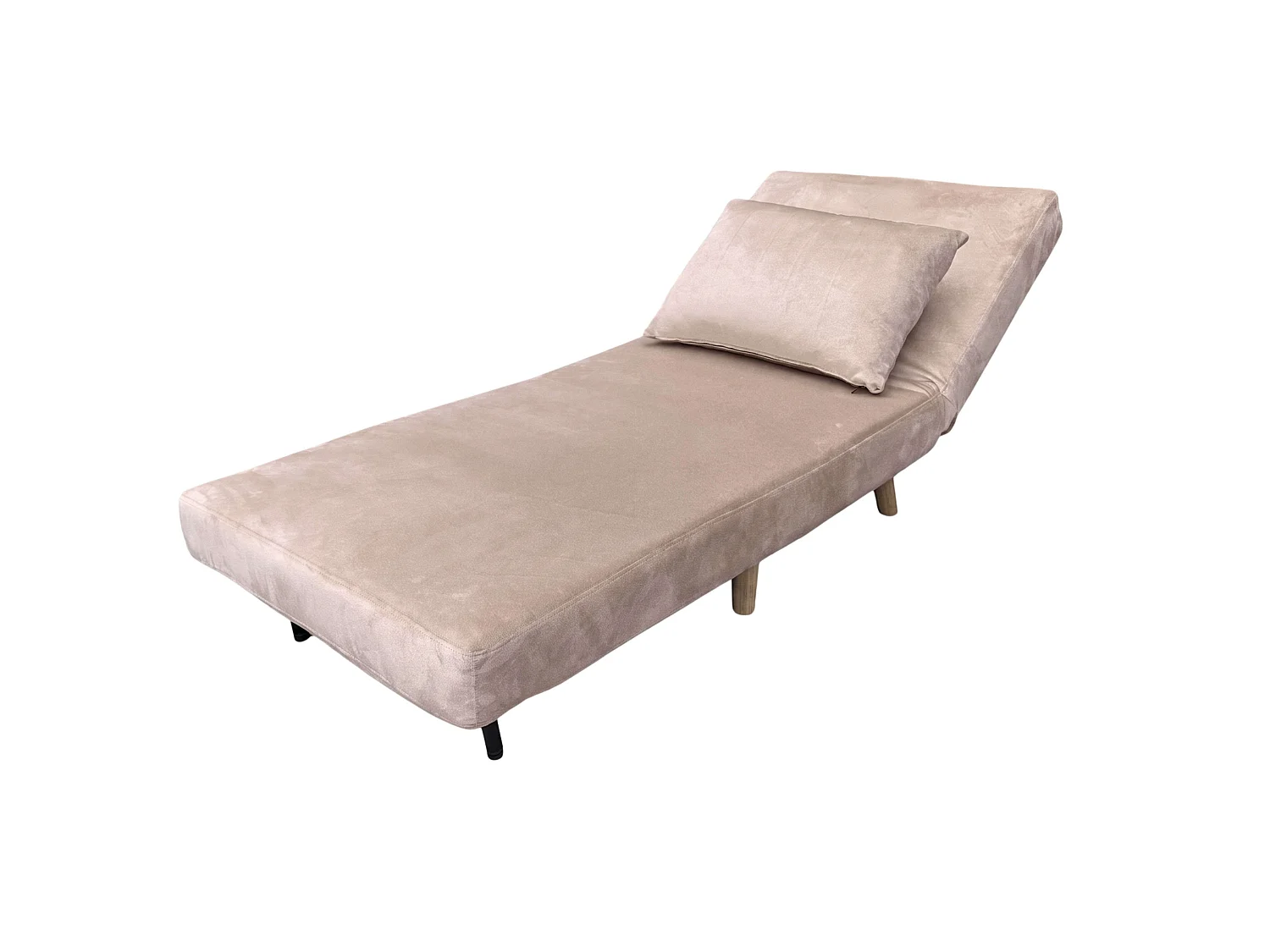 Sillón cama Nórdic Lite Beige espuma tela 76x183 cm