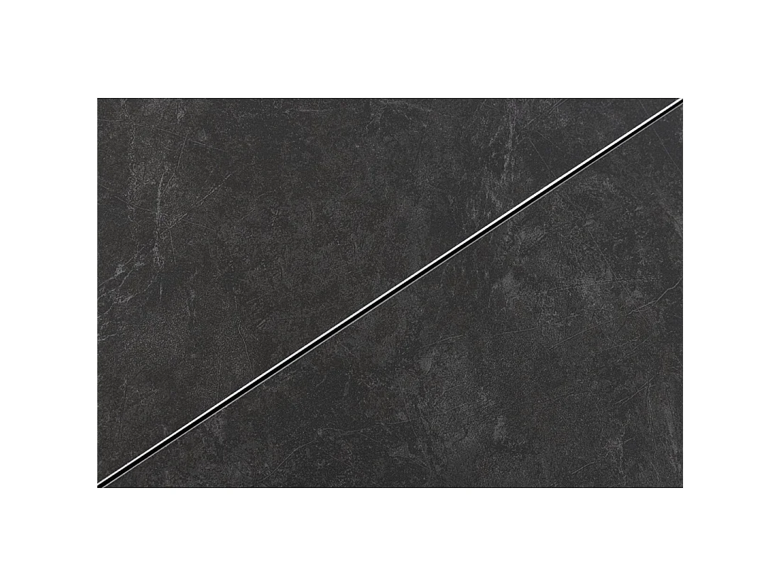Table de salle à manger extensible LITHOS 160-200 cm – Céramique gris graphite et piètement étoilé design
