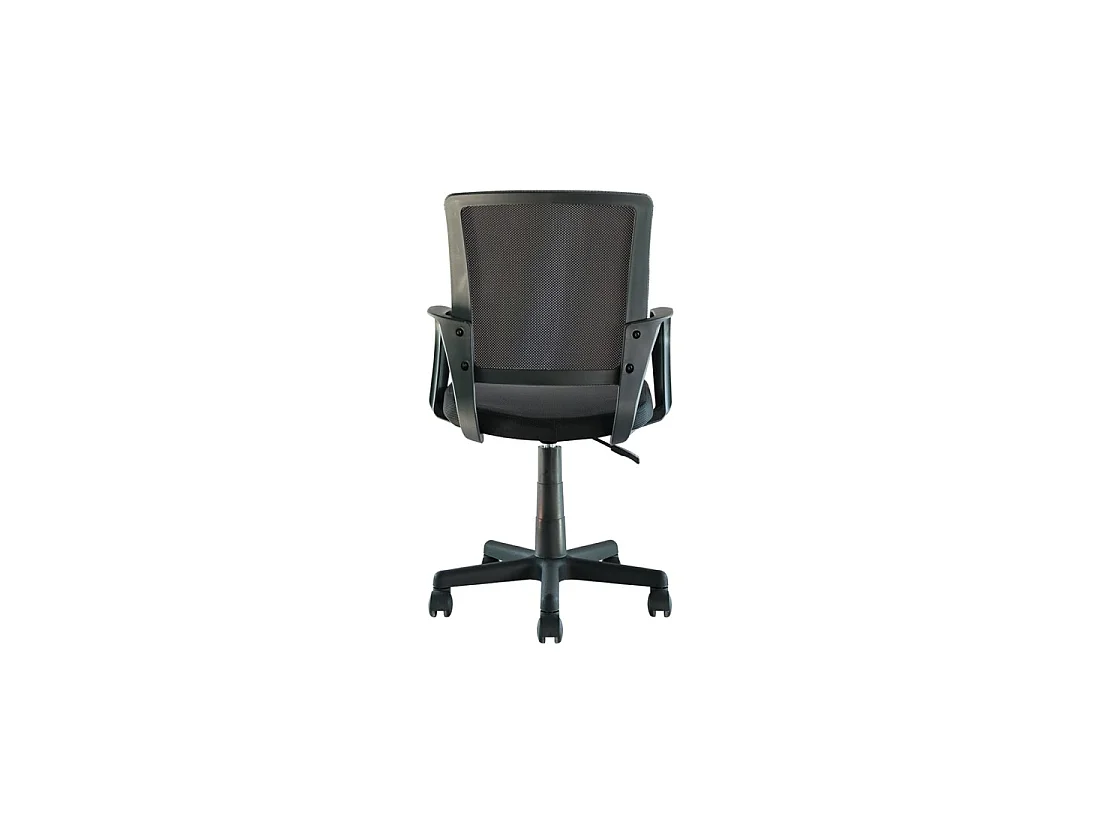 Chaise de bureau ZARNOX – Tissu noir – Accoudoirs – Pivotante – Pieds métal – Design moderne et fonctionnel