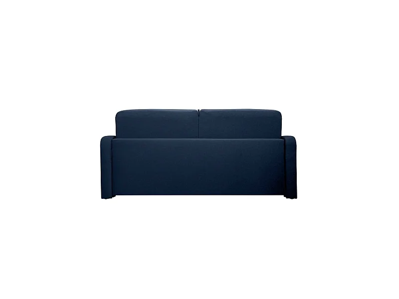 HORACE canapé droit convertible Rapido 3 places bleu nuit avec matelas Dunlopillo 15cm 140x200 cm
