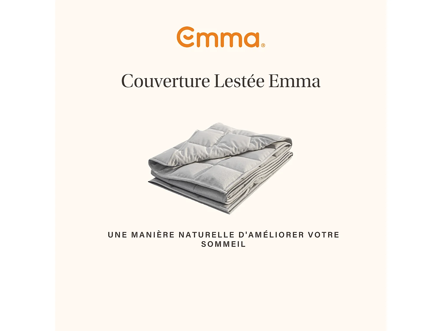 Emma Couette Lestée 0 x 150 x 200 cm Blanc