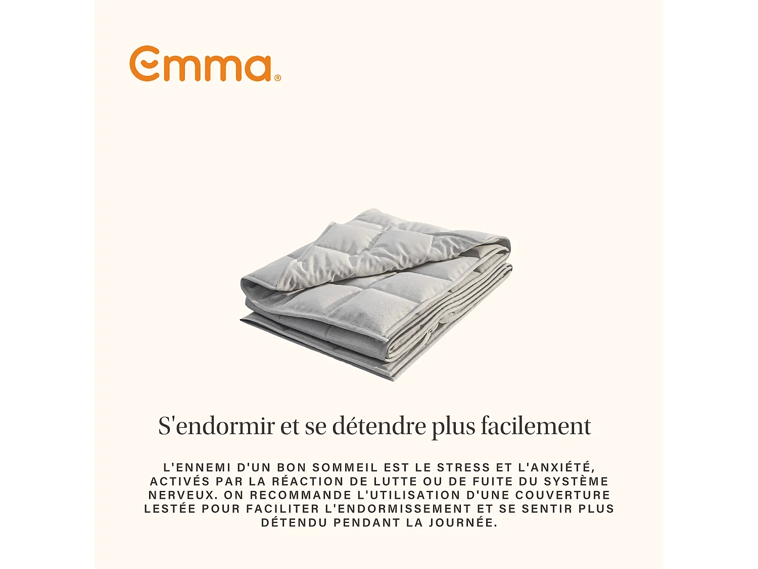 Emma Couette Lestée 0 x 150 x 200 cm Blanc