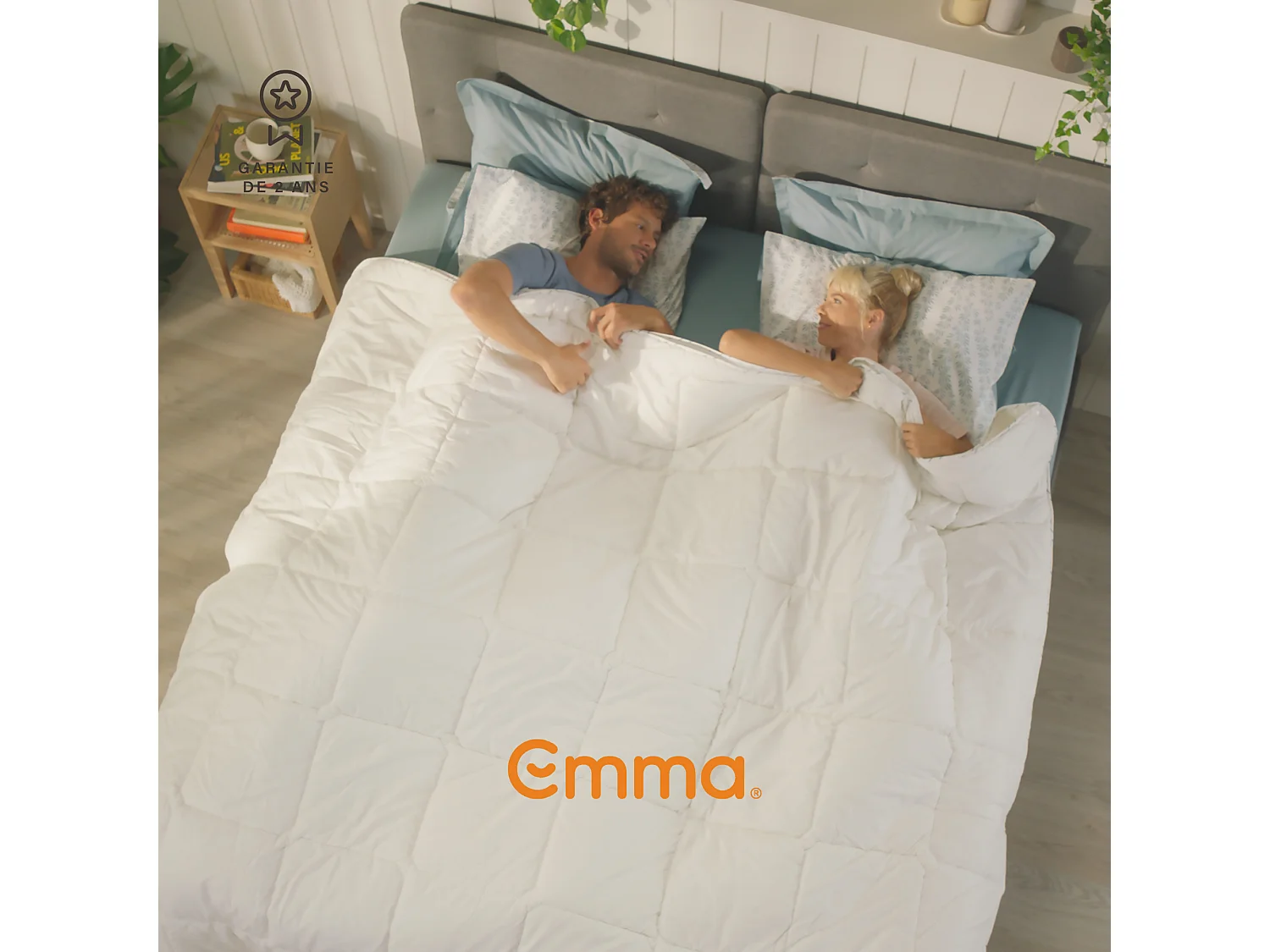 Emma Couette Toutes saisons 0 x 240 x 220 cm Blanc