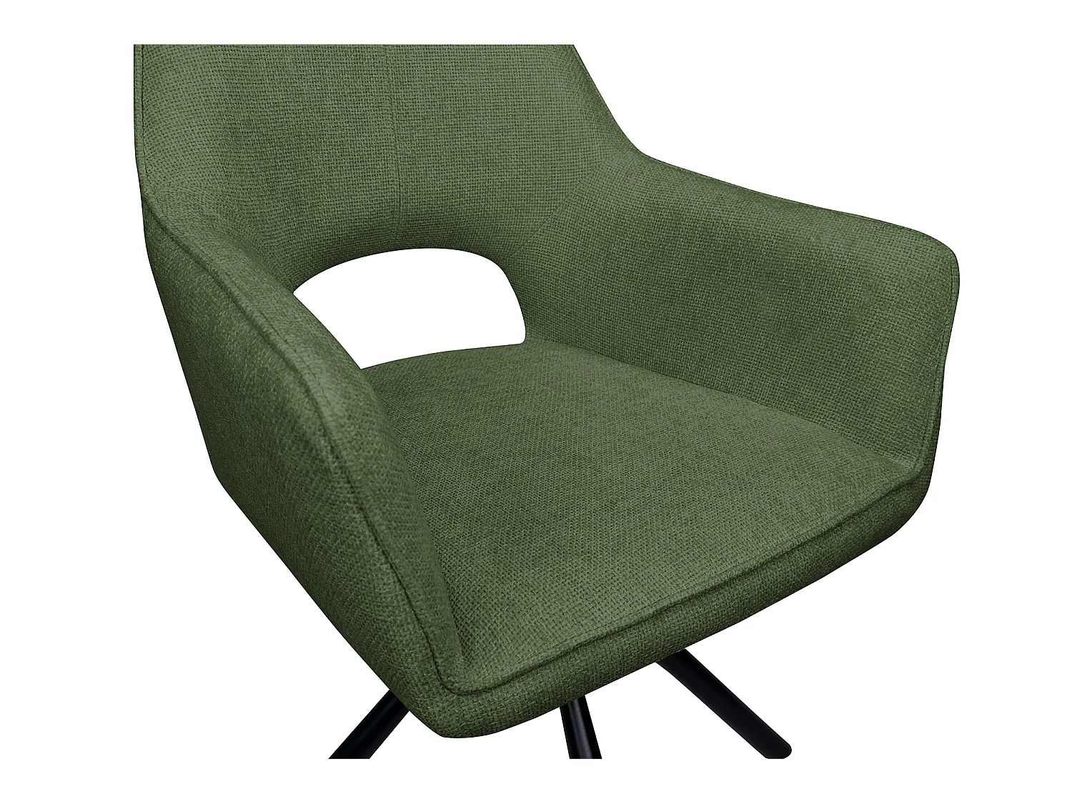 Sedia ufficio in tessuto, poltrona girevole verde oliva – Alba