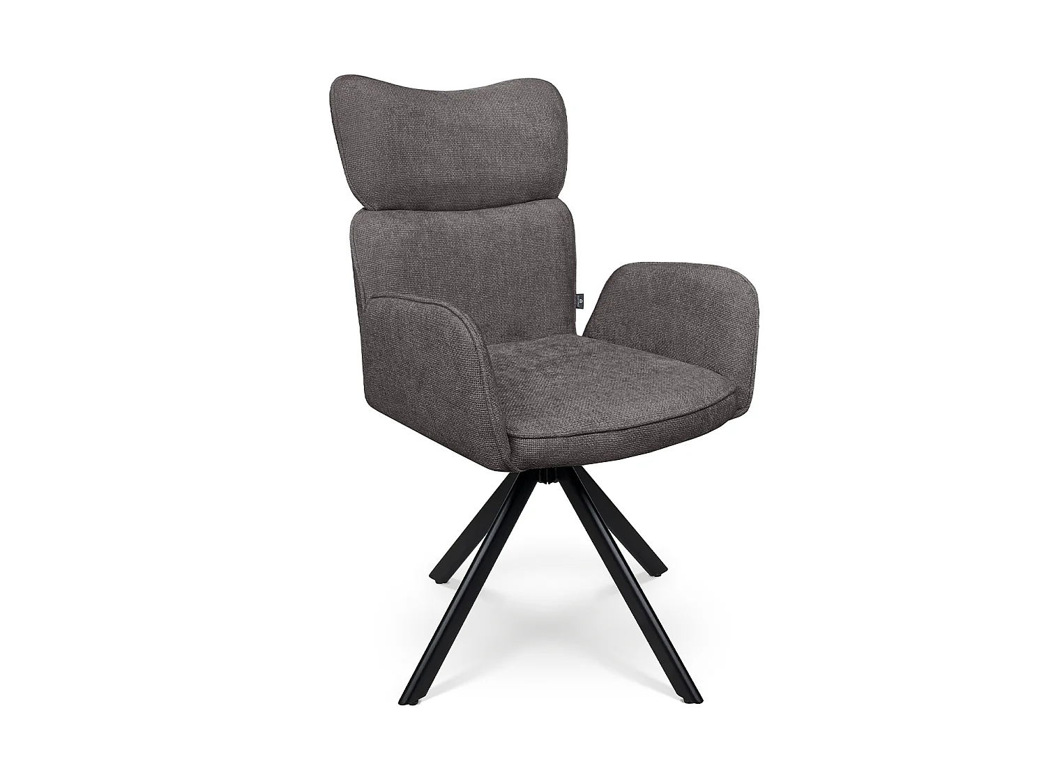 Sedia ufficio in tessuto, poltrona girevole grigio antracite – Oslo