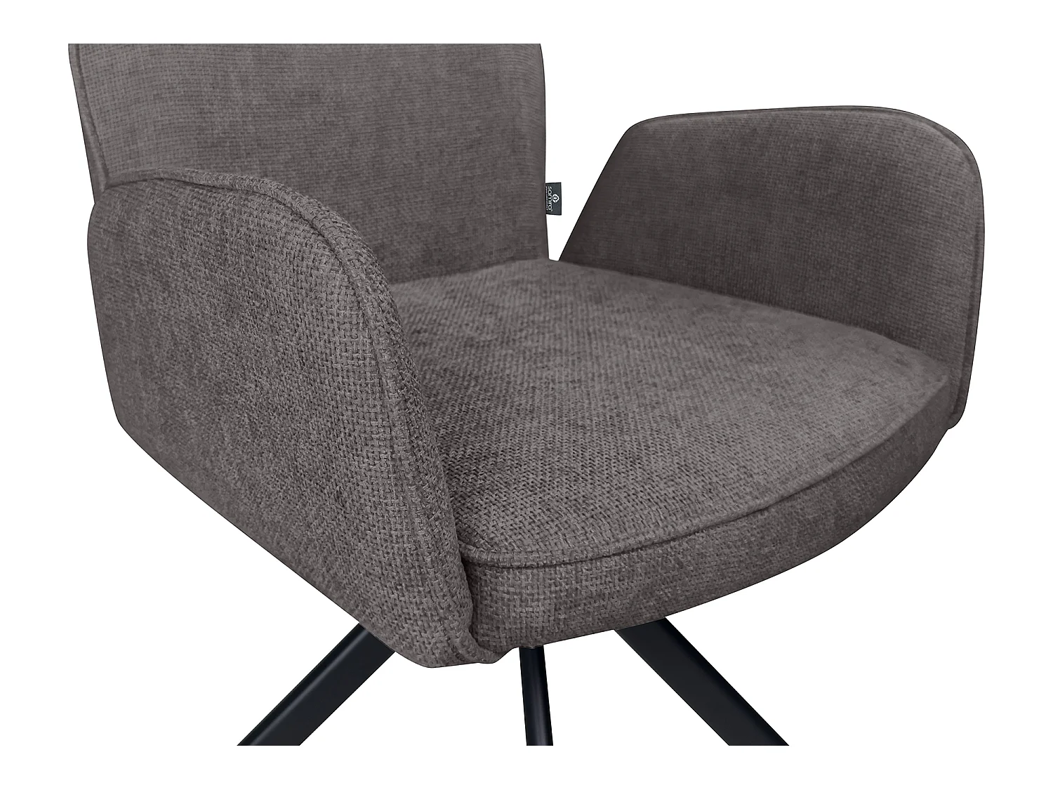 Sedia ufficio in tessuto, poltrona girevole grigio antracite – Oslo