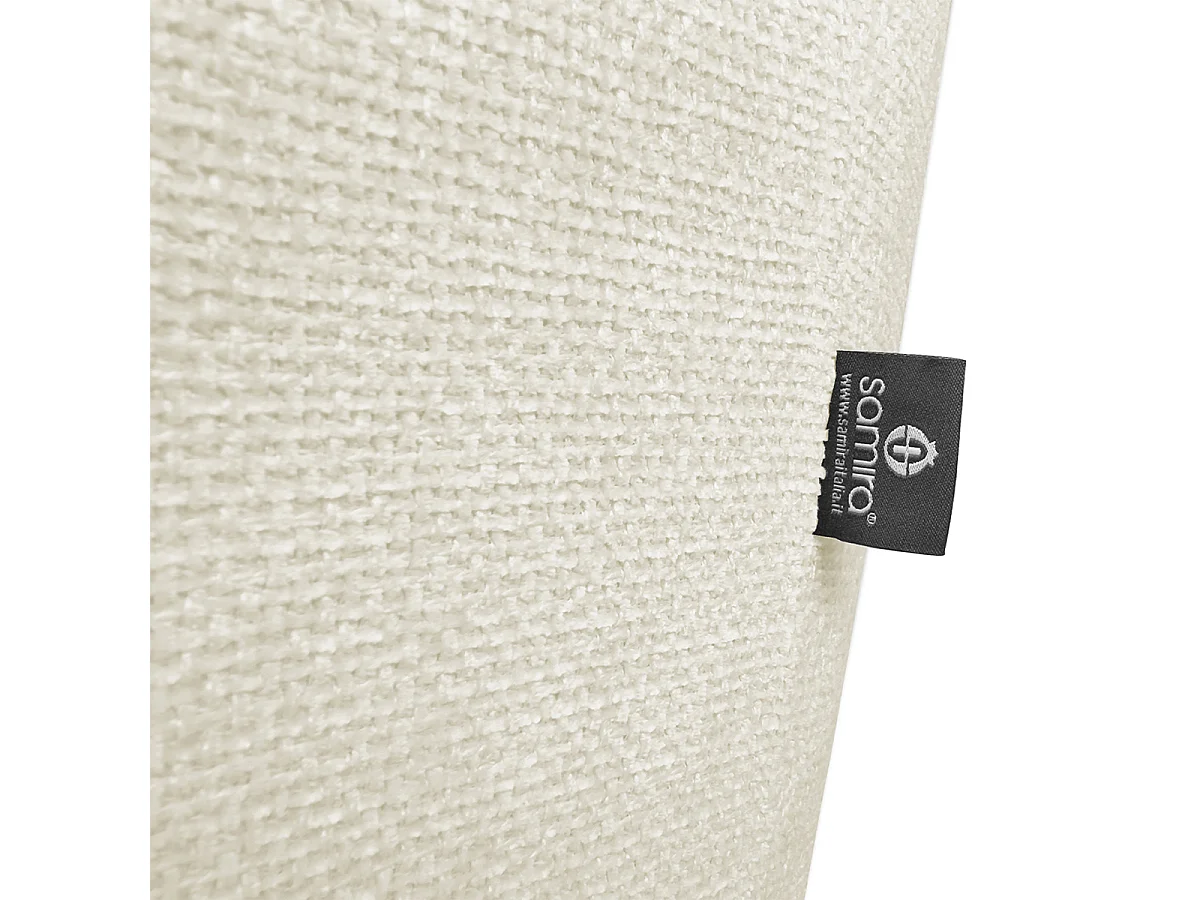 Sedia ufficio in tessuto, poltrona girevole beige – Alba