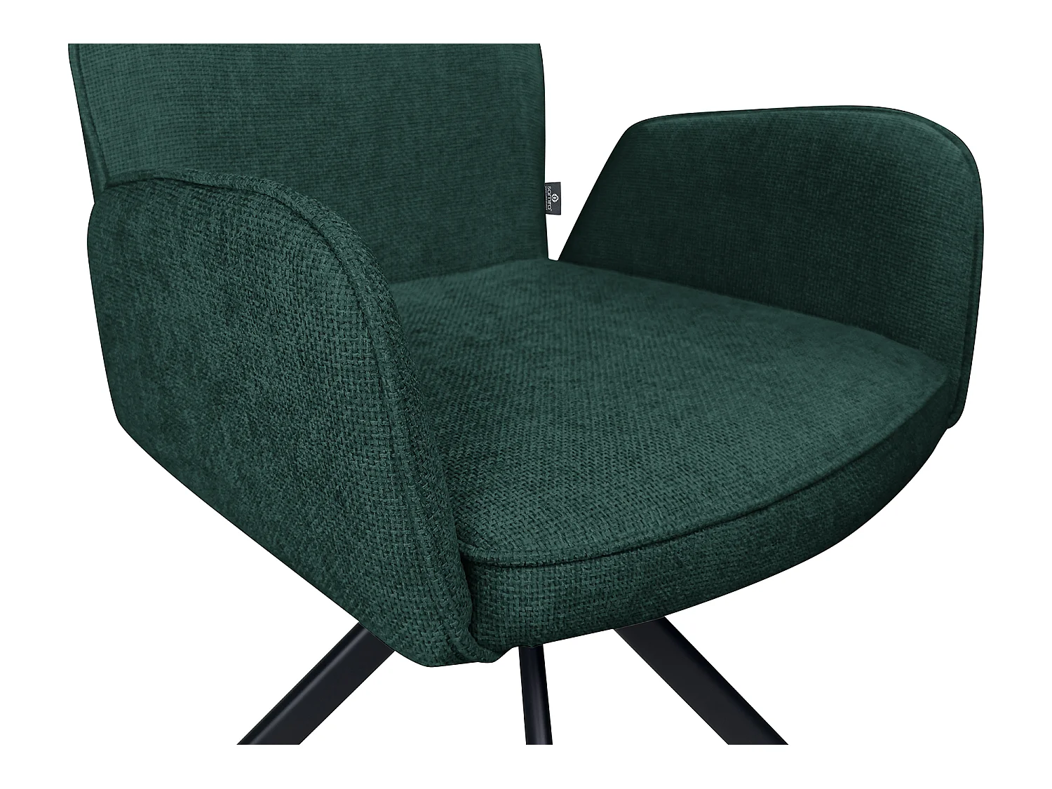 Sedia ufficio in tessuto, poltrona girevole verde abete – Oslo