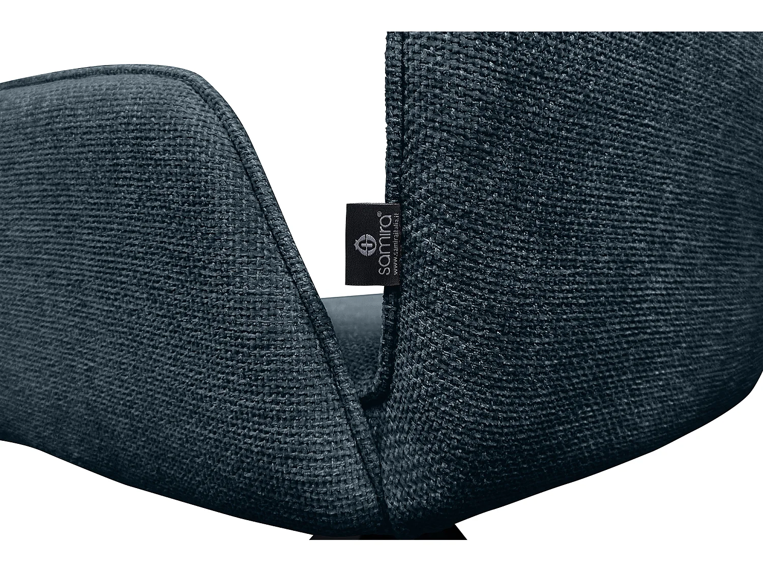 Sedia ufficio in tessuto, poltrona girevole blu – Oslo