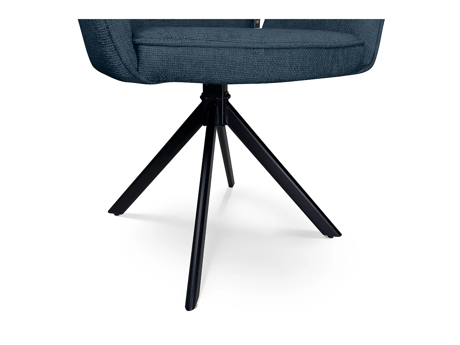 Sedia ufficio in tessuto, poltrona girevole blu – Oslo