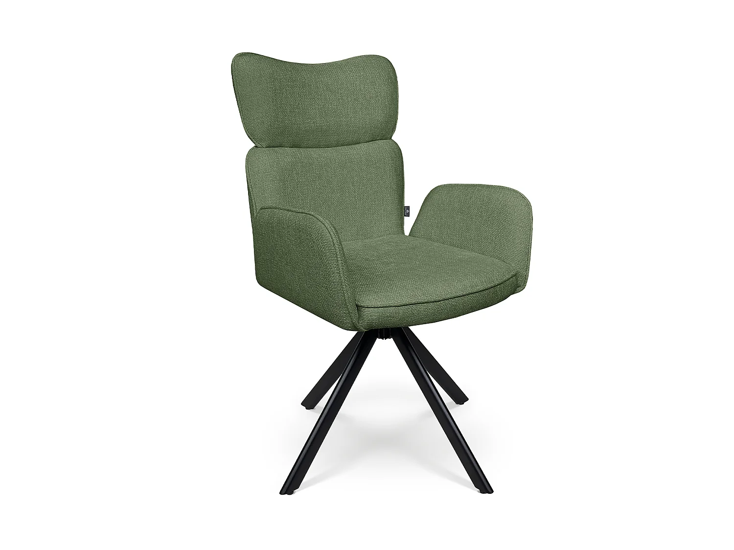 Sedia ufficio in tessuto, poltrona girevole verde oliva – Oslo