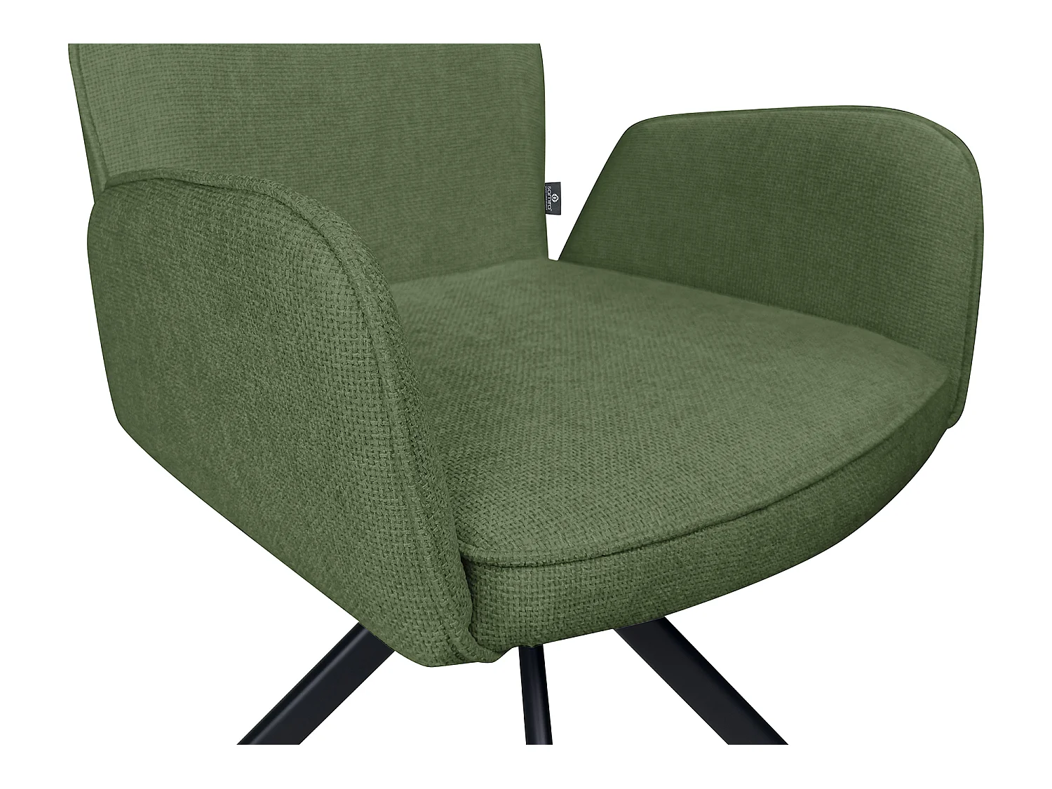 Sedia ufficio in tessuto, poltrona girevole verde oliva – Oslo