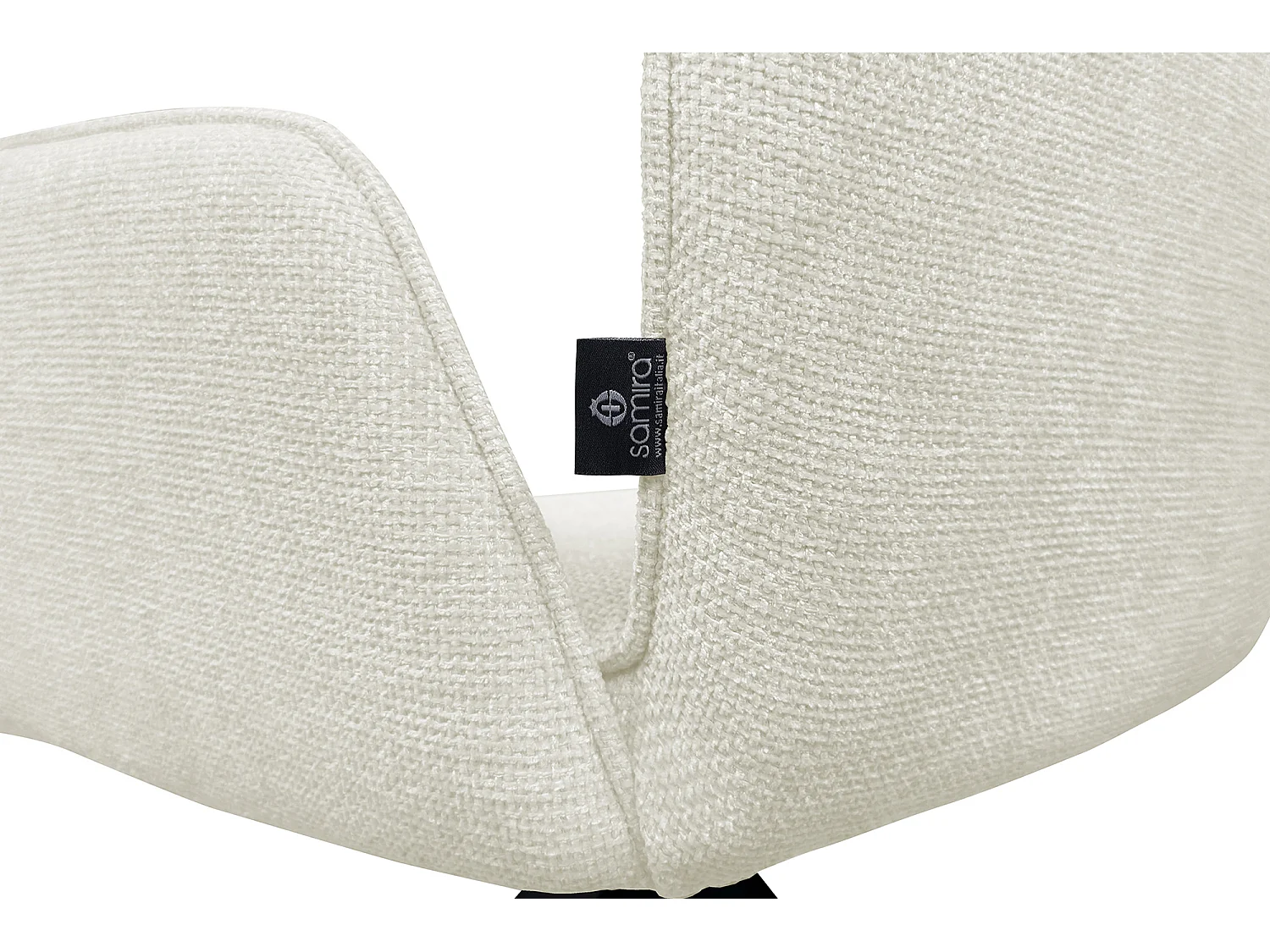 Sedia ufficio in tessuto, poltrona girevole beige – Oslo