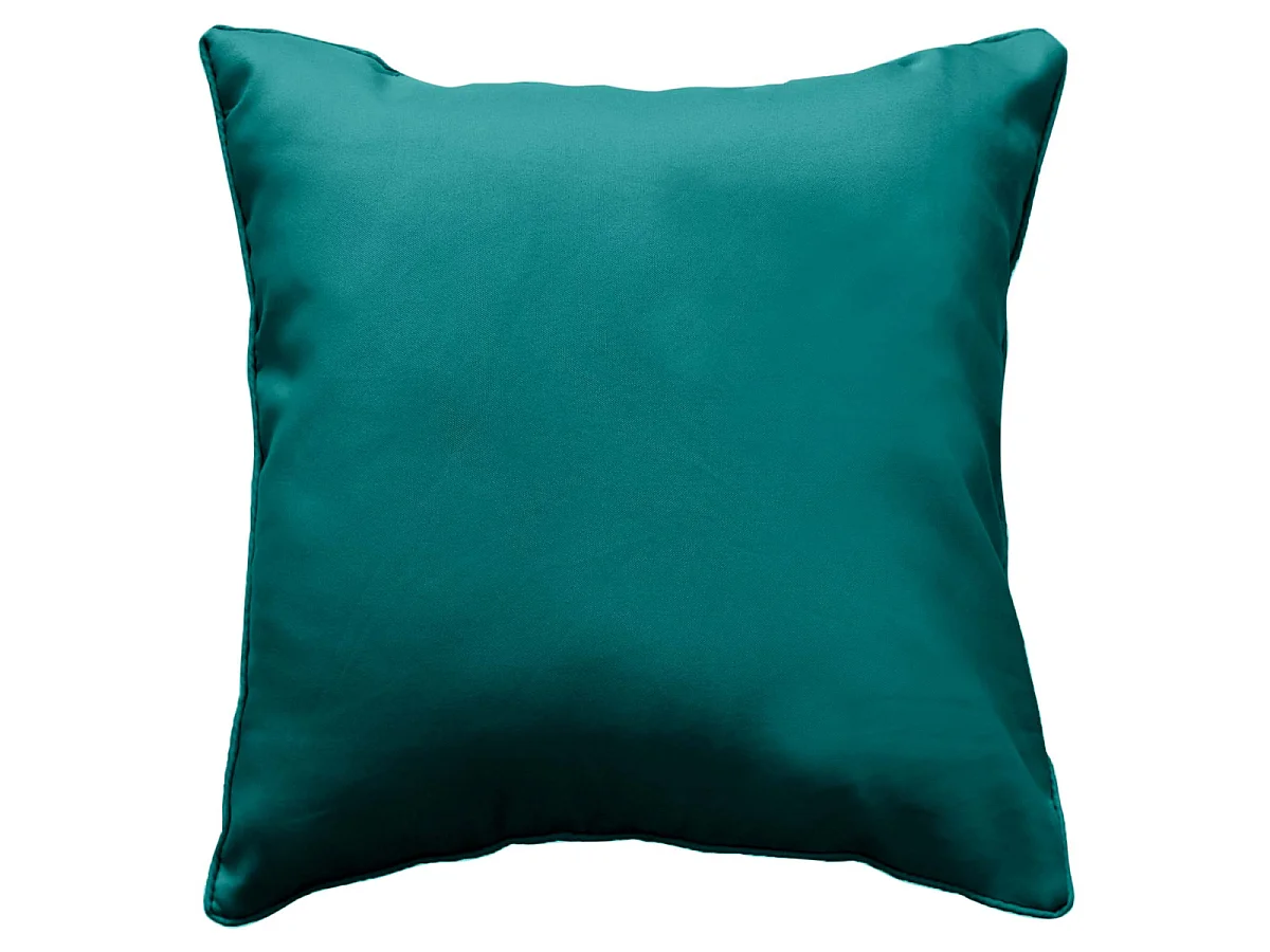Coussin Déco "Essentiel" 60x60cm Bleu Paon
