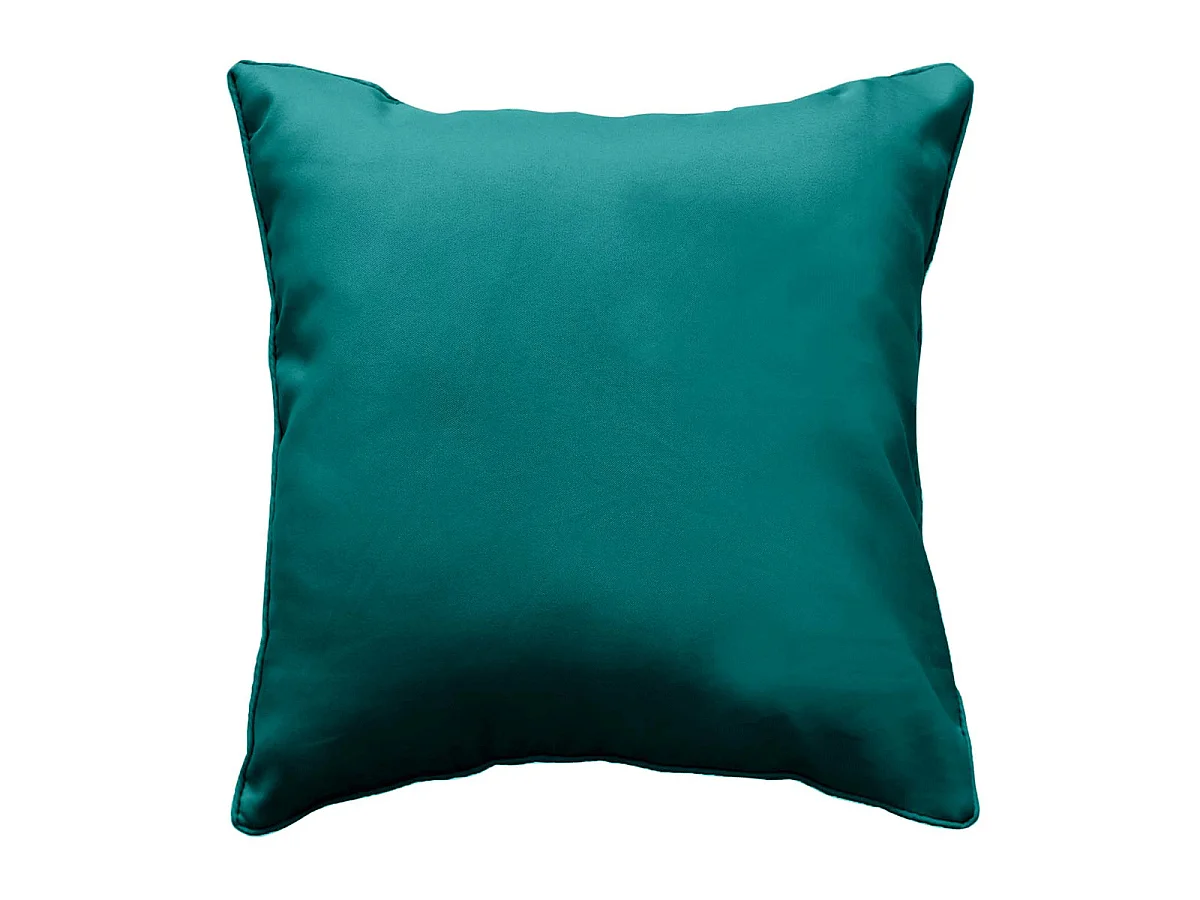Coussin Déco "Essentiel" 40x40cm Bleu Paon