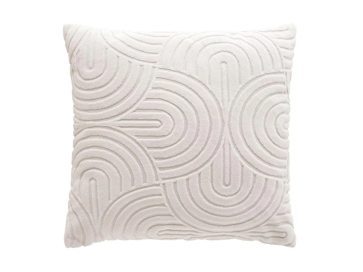 Housse de Coussin Bouclette "Solly" 40x40cm Naturel